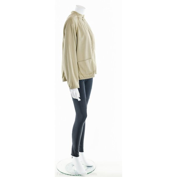 Vintage Bomber Jacket,  Beige Bomber Coat, Light Brown Jacket, Lightweight Jacke - Picture 4 of 9